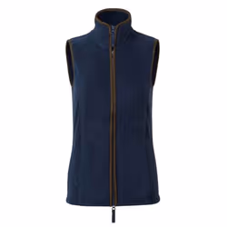 Premier Womens/Ladies Artisan Fleece Gilet - 2XL, Navy/Brown
