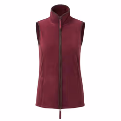 Premier Womens/Ladies Artisan Fleece Gilet - 3XL, Burgundy/Brown
