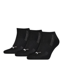 Puma Unisex Adult Cushioned Trainer Socks (Pack of 3) - 2.5 UK-5 UK, Black/White