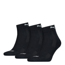 Puma Unisex Adult Cushioned Ankle Socks (Pack of 3) - 2.5 UK-5 UK, Black/White