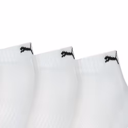 Puma Unisex Adult Cushioned Ankle Socks (Pack of 3) - 6 UK-8 UK, White/Black