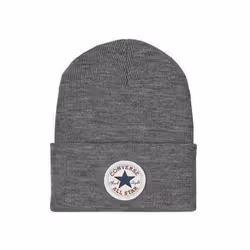 Converse Unisex Adult Chuck Embroidered Patch Beanie - One Size, Grey Heather