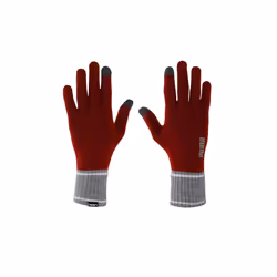 Puma Unisex Adult Knitted Winter Gloves - S, Red/Grey Heather