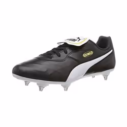 Puma Mens King Top Leather Football Boots - 6.5 UK, Black/White