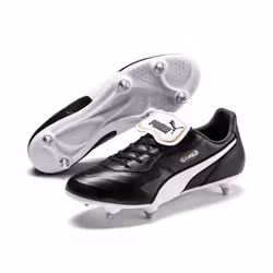 Puma Mens King Top Leather Football Boots - 6.5 UK, Black/White