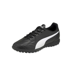 Puma Mens King Hero 21 TT Leather Astro Turf Trainers - 7 UK, Black/White