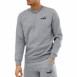 Puma Mens ESS Logo Sweatshirt - M, Grey Heather