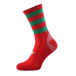 Precision Childrens/Kids Pro Hooped Socks - 8 UK Child-11 UK Child, Red/Green