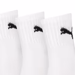Puma Unisex Adult Lightweight Crew Socks (Pack of 3) - 12 UK-14 UK, White