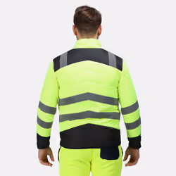 Regatta Mens Baffled Hi-Vis Thermal Top - 2XL, Yellow/Navy