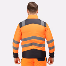 Regatta Mens Baffled Hi-Vis Thermal Top - 2XL, Orange/Navy