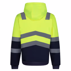 Regatta Mens Pro Hi-Vis Full Zip Jacket - S, Yellow/Navy