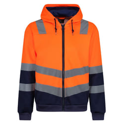 Regatta Mens Pro Hi-Vis Full Zip Jacket - M, Orange/Navy