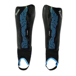 Precision Unisex Adult Origin.0 Shin Guards - M, Black/Cyan