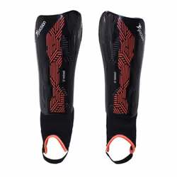 Precision Unisex Adult Origin.0 Shin Guards - XS, Black/Red