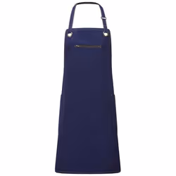 Premier Barley Recycled Full Apron - One Size, Navy/Camel