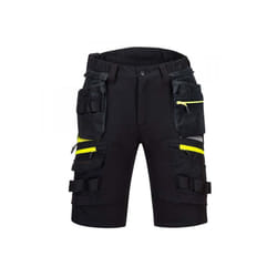 Portwest Mens Detachable Holster Pocket Shorts - 42R, Black