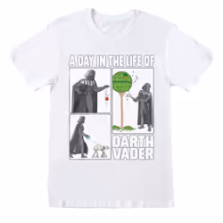 Star Wars Unisex Adult Day In The Life Of Darth Vader T-Shirt