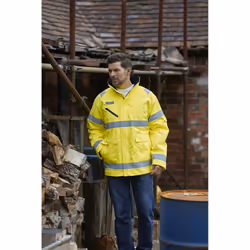 Yoko Mens Fontaine Hi-Vis Jacket - L, Yellow