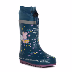 Regatta Childrens/Kids Fantasy Peppa Pig Splash Wellington Boots - 12 UK Child, Gulfstream