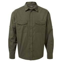 Craghoppers Mens Kiwi Long-Sleeved Shirt - XL, Woodland Green