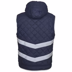 Yoko Womens/Ladies Kensington Hi-Vis Hooded Gilet - 3XL, Navy
