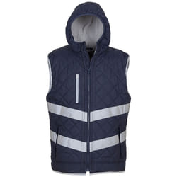 Yoko Womens/Ladies Kensington Hi-Vis Hooded Gilet - XL, Navy