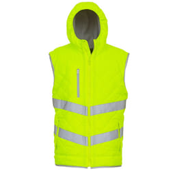 Yoko Womens/Ladies Kensington Hi-Vis Hooded Gilet - S, Yellow