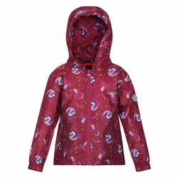 Regatta Childrens/Kids Peppa Pig Packaway Waterproof Jacket - 12-18 Months, Raspberry Radiance