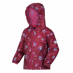 Regatta Childrens/Kids Peppa Pig Packaway Waterproof Jacket - 12-18 Months, Raspberry Radiance