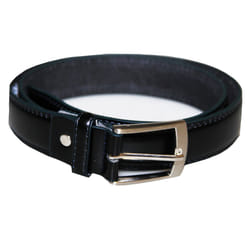 Forest Mens Leather Belt - L, Black