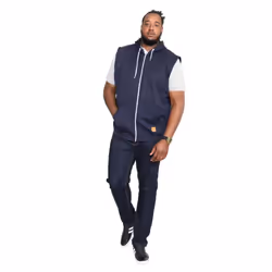 Duke Mens Blake Kingsize Sleeveless Hoody - 4XL, Navy