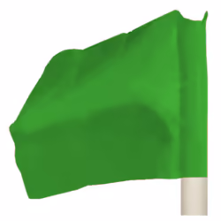 Precision Pro Corner Flag - One Size, Emerald Green