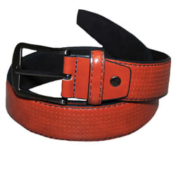 Forest Mens Leather Belt - M, Chestnut