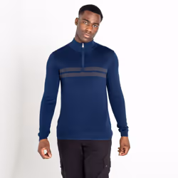 Dare 2B Mens Unite Us Knitted Half Zip Sweatshirt - 3XL, Nightfall Navy/Ebony