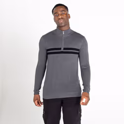 Dare 2B Mens Unite Us Knitted Half Zip Sweatshirt - XS, Charcoal Grey/Black