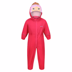 Regatta Childrens/Kids Charco Princess Waterproof Puddle Suit - 18-24 Months, Pink/Fuchsia