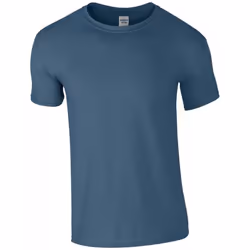 Gildan Mens Soft Style Ringspun T Shirt - 3XL, Indigo Blue
