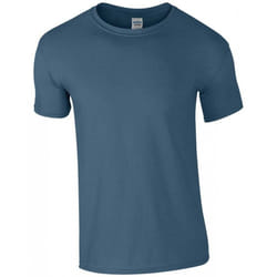 Gildan Mens Soft Style Ringspun T Shirt - 3XL, Indigo Blue