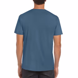 Gildan Mens Soft Style Ringspun T Shirt - 3XL, Indigo Blue