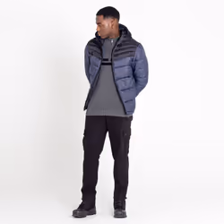 Dare 2B Mens Hot Shot Baffled Jacket - S, Ebony Grey/Black
