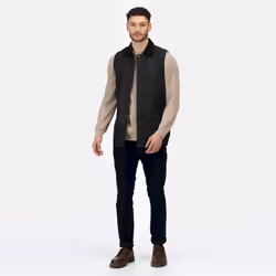 Regatta Mens Banbury Waxed Body Warmer - M, Black