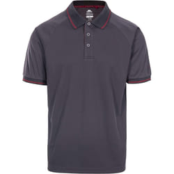 Trespass Mens Bonington Short Sleeve Active Polo Shirt - XXS, Dark Grey