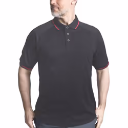 Trespass Mens Bonington Short Sleeve Active Polo Shirt - XXS, Dark Grey
