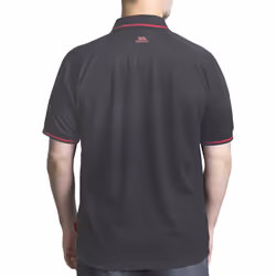 Trespass Mens Bonington Short Sleeve Active Polo Shirt - XXS, Dark Grey