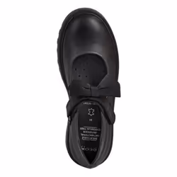 Geox Girls Casey Ballerina Bow School Shoes - 12.5 UK Child, Black