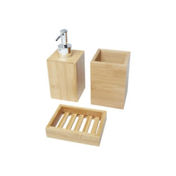 Bullet Hedon Bamboo Bathroom Accessory Set