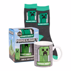 Minecraft Childrens/Kids Creeper Mug and Sock Set