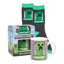 Minecraft Childrens/Kids Creeper Mug and Sock Set