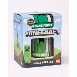 Minecraft Childrens/Kids Creeper Mug and Sock Set